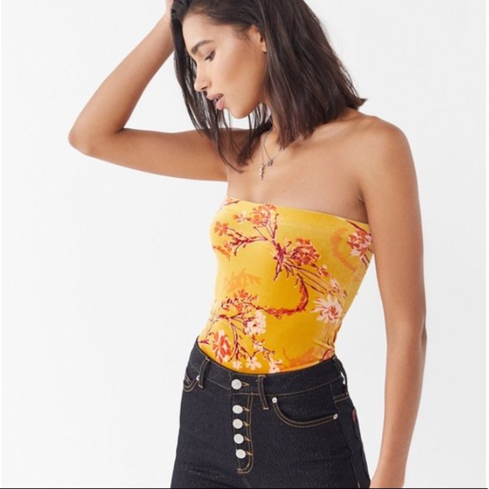 Out From Under MJ Velvet Tube Top Bodysuit